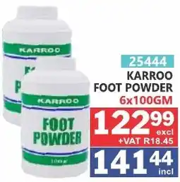 Arrow Cash And Carry Karroo foot powder offer