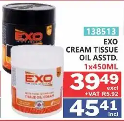 Arrow Cash And Carry Exo cream tissue oil offer