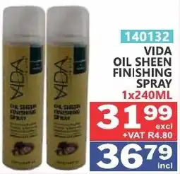 Arrow Cash And Carry Vida oil sheen finishing spray offer