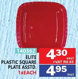 Arrow Cash And Carry Elite plastic square plate offer