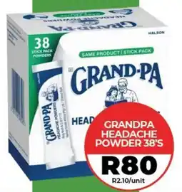 1UP Grandpa headache powder offer