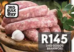 OBC Meat & Chicken Gogo's Braaiwors offer