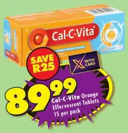 MediRite Cal-C-Vita Orange Effervescent Tablets offer