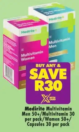 MediRite Medirite Multivitamin Men 50+/ Multivitamin/ Women 50+/ Capsules offer