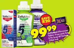 MediRite ZafluMed Effervescent Tablets/ Cold & Flu Syrup All Variants offer