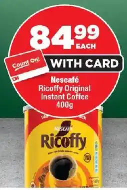OK MiniMark Nescafé Ricoffy Original Instant Coffee offer