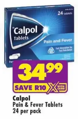 MediRite Calpol Pain & Fever Tablets offer