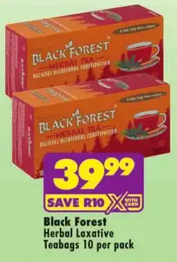 MediRite Black Forest Herbal Laxative Teabags offer