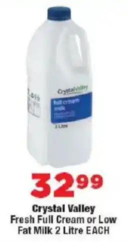 OK MiniMark Crystal Valley Fresh Full Cream or Low Fat Milk offer