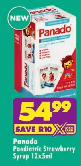 MediRite Panado Paediatric Strawberry Syrup offer