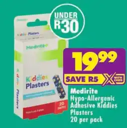 MediRite Medirite Hypo-Allergenic Adhesive Kiddies Plasters offer