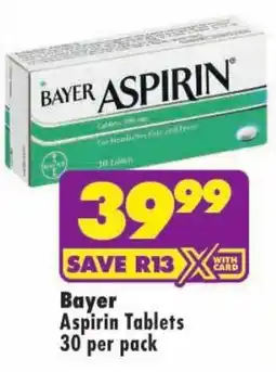 MediRite Bayer Aspirin Tablets offer