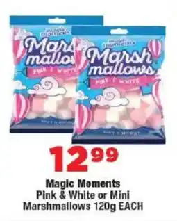 OK MiniMark Magic Moments Pink & White or Mini Marshmallows offer