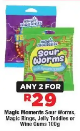 OK MiniMark Magic Moments Sour Worms, Magic Rings, Jelly Teddies or Wine Gums offer