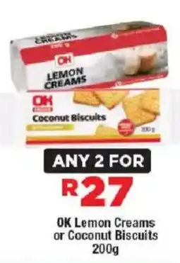 OK MiniMark OK Lemon Creams or Coconut Biscuits offer