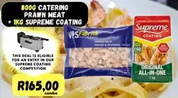 Die Visfabriek Vis fabriek catering prawn meat and supreme coating offer