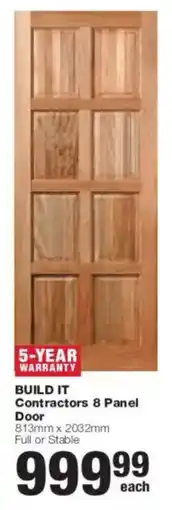 Build It Build it Contractors 8 Panel Door offer