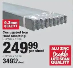 Build It Corrugated Iron Roof Sheeting offer