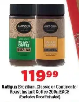 OK MiniMark Antigua Brazilian, Classic or Continental Roast Instant Coffee offer