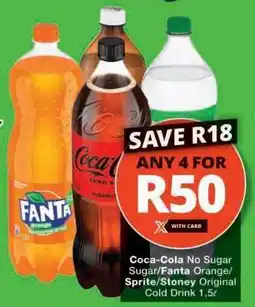 Checkers Coca-Cola/Fanta/Sprite/Stoney Cold Drink offer