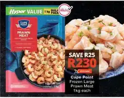 Checkers Cape Point Frozen Large Prawn Meat offer
