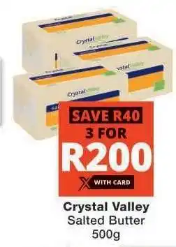 Checkers CRYSTAL VALLEY SALTED BUTTER offer