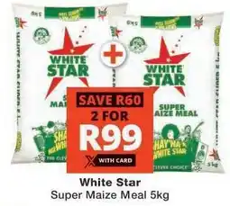 Checkers White Star Super Maize Meal 5kg offer