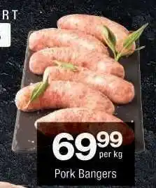Checkers Pork Bangers offer