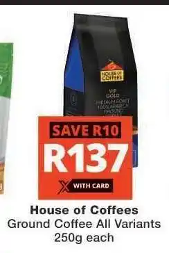 Checkers House of Coffees offer
