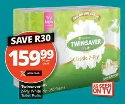 Checkers Twinsaver 2-Ply White Toilet Rolls offer