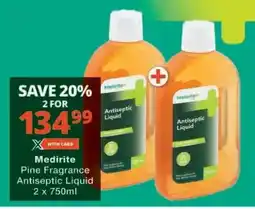 Checkers Medirite Pine Fragrance Antiseptic Liquid offer
