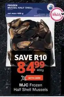 Checkers MJC Frozen Half Shell Mussels offer