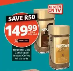 Checkers Nescafé Gold Caffeinated Instant Coffee offer