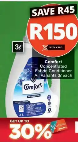 Checkers Comfort Concentrated Fabric Conditioner offer