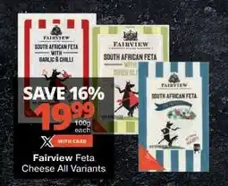 Checkers Fairview Feta Cheese All Variants offer