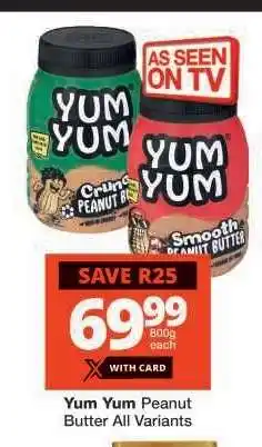 Checkers Yum Yum Peanut Butter offer