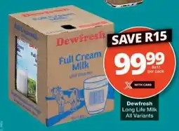 Checkers Dewfresh Long Life Milk offer
