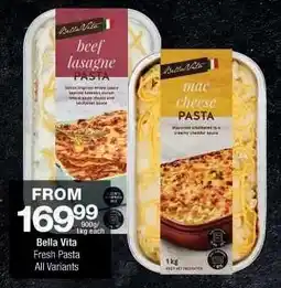 Checkers Bella Vita Fresh Pasta offer