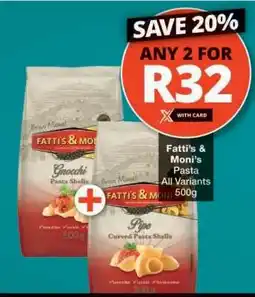 Checkers Fatti's & Moni's Pasta offer