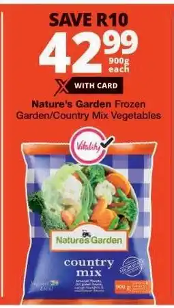 Checkers Nature's Garden Frozen Garden/Country Mix Vegetables offer