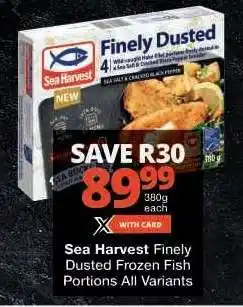 Checkers Sea Harvest Finely Dusted Frozen Fish Portions offer