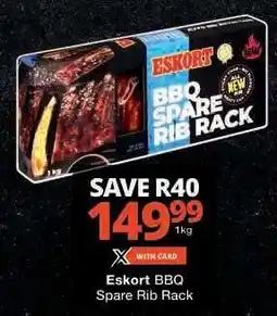 Checkers Eskort BBQ Spare Rib Rack offer