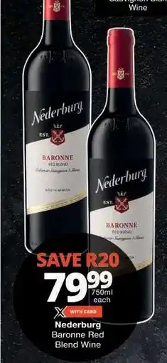Checkers Nederburg Baronne Red Blend Wine offer