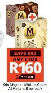 Checkers Ola Magnum Mini Ice Cream offer