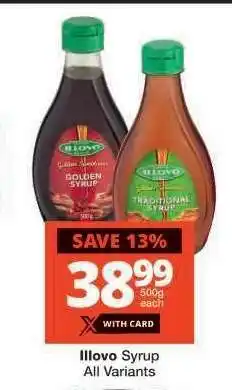 Checkers ILLOVO Syrup offer