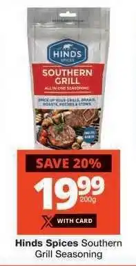 Checkers Hinds Spices Southern Grill Seasoning offer