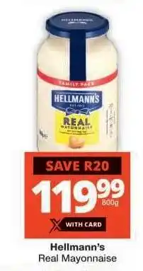 Checkers Hellmann's Real Mayonnaise offer