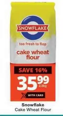 Checkers SNOWFLAKE CAKE WHEAT FLOUR offer