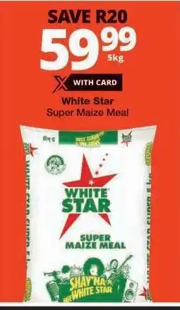 Checkers WHITE STAR SUPER MAIZE MEAL offer