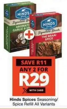 Checkers Hinds Spices offer